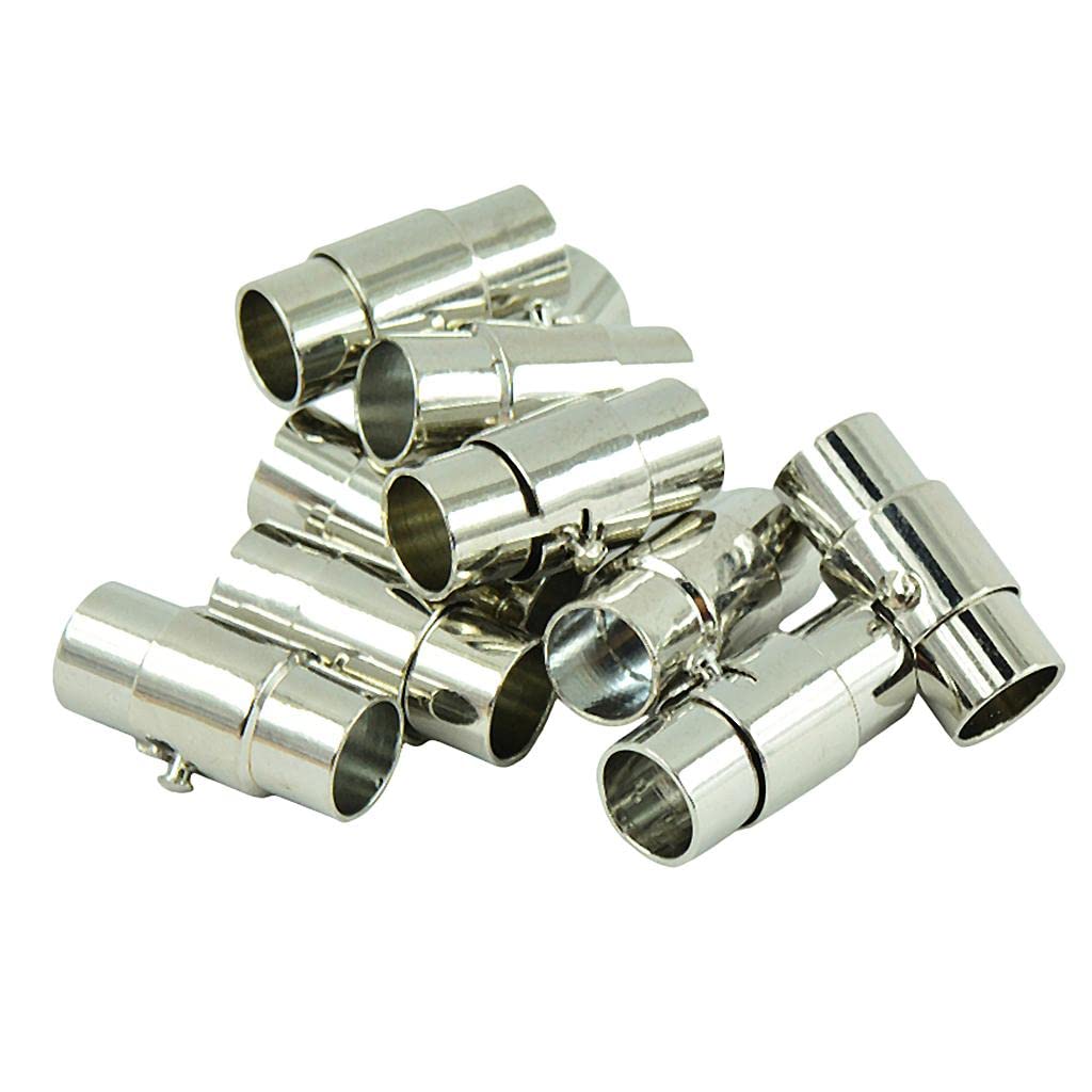 Magnetverschlüsse für Lederschnur, Armbandverbinder für DIY-Schmuck, 10 Sets