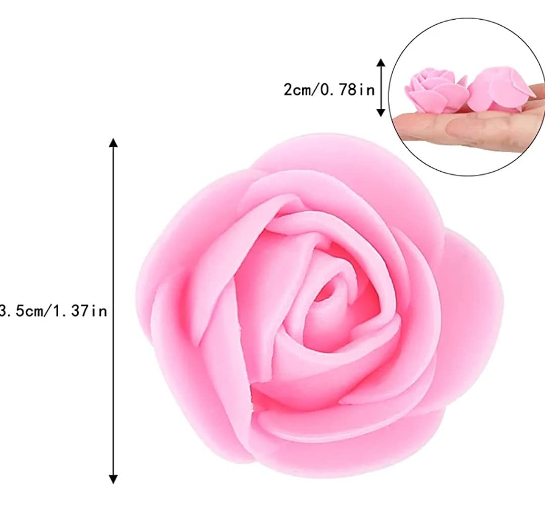 Pink Foam Flowers - Decorative Artificial Flowers -2