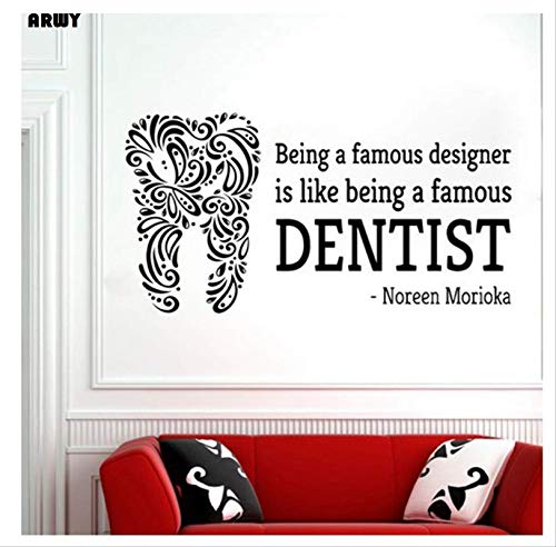 Roonir Dental Wall Stickers for Clinic Vinyl Wall Decal Dental Clinic Quote Wall Sticker Clinic Wall Poster Care Wall Mural (76 X 57Cm) (B089ZNCB92) Amazon Price History, Amazon Price Tracker