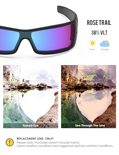 Image of BLAZERBUCK Anti-salt Polarized Replacement Lenses for Oakley Batwolf OO9101 Sunglass