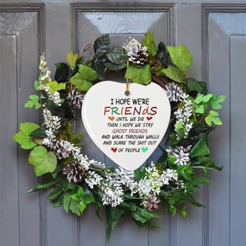Friends Ornaments, Best Friend Christmas Ornaments 2026, Funny Ornaments for Friends, Heart Ceramic, Friendship Gifts for Women, Gift for Best Friend Woman - image 5