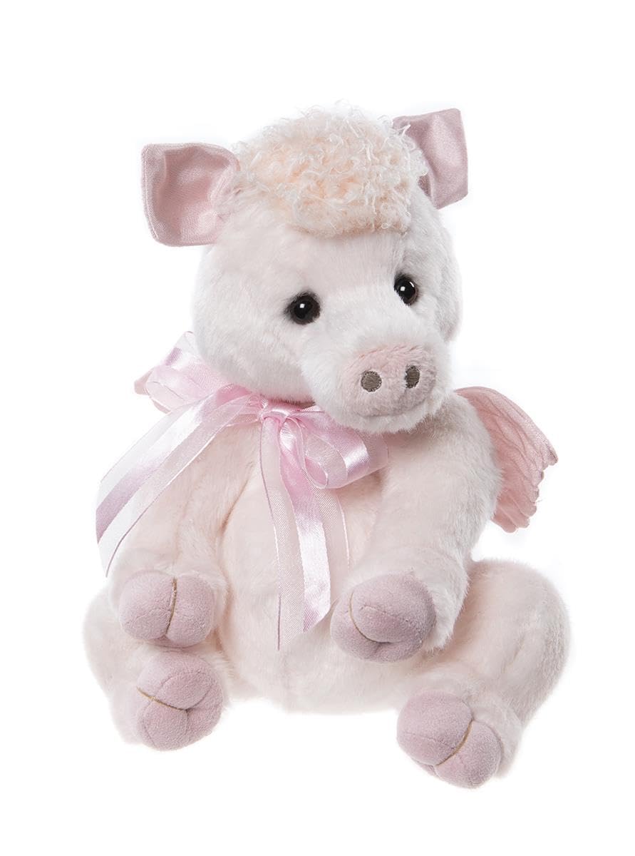 Charlie Bears Pigasus Flying Pig Teddy Bear Pink Numbered Limited Edition Collectable Plush Animal