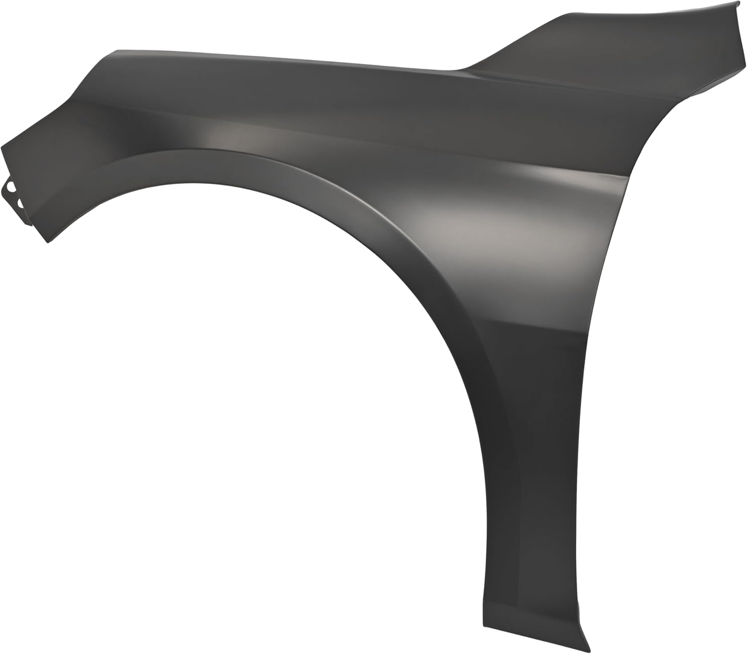 HECASA Front Left Fender Compatible with 2016-2023 Chevy Chevrolet Malibu Replacement for 84029562 GM1240392 Steel Wheel Fender Panel Electrophoresis Primed Black Driver Side