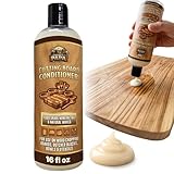 Cutting Board Conditioner 16 fl oz - Food Grade Mineral Oil and Beeswax for Wood Cutting Board, Butcher Blocks, Bowls & Utensils - Food Safe Natural Formula - Made in the USA