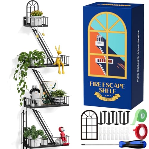 PROTITOUS Fire Escape Wall Shelf - New York Metal Shelf