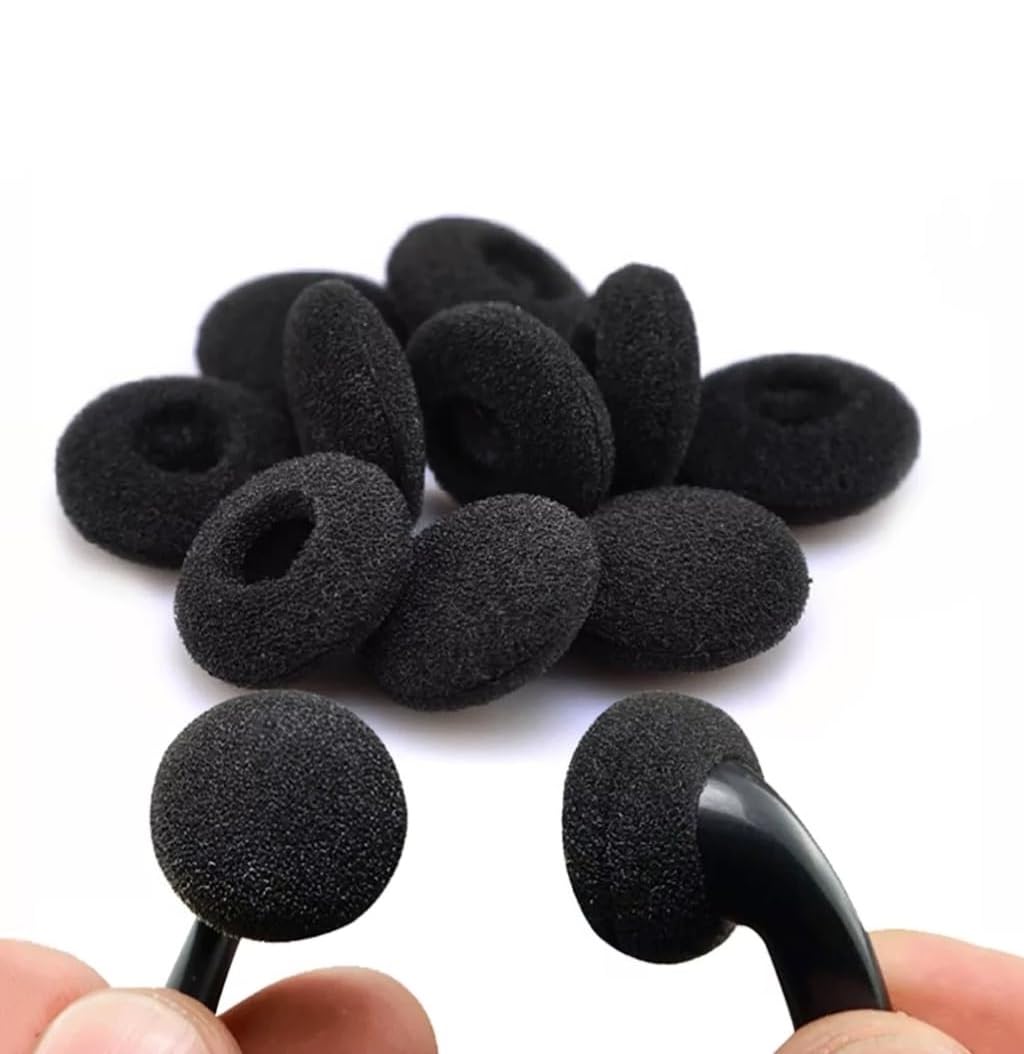 ATABZ Wireless Bluetooth in Ear Replacement Earpad Cushions (Pack of 22 Single Piece=11pair) 18mm Size Earphone Round Sponge Cushion-image-30