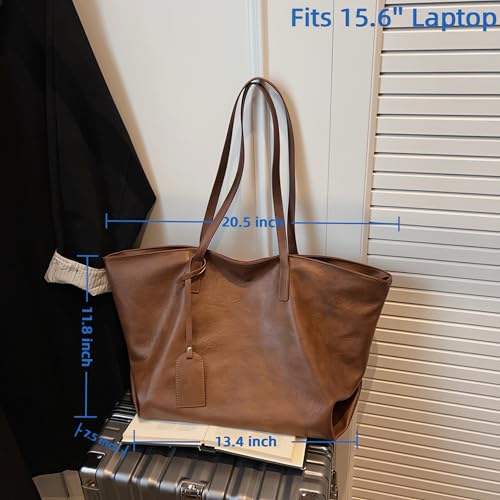 Bolso Tote de Cuero PU ligero para mujer miniatura 5