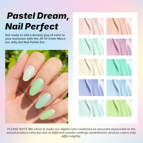Set de 10 esmaltes en gel HEMA Free 12ml colores variados miniatura 2