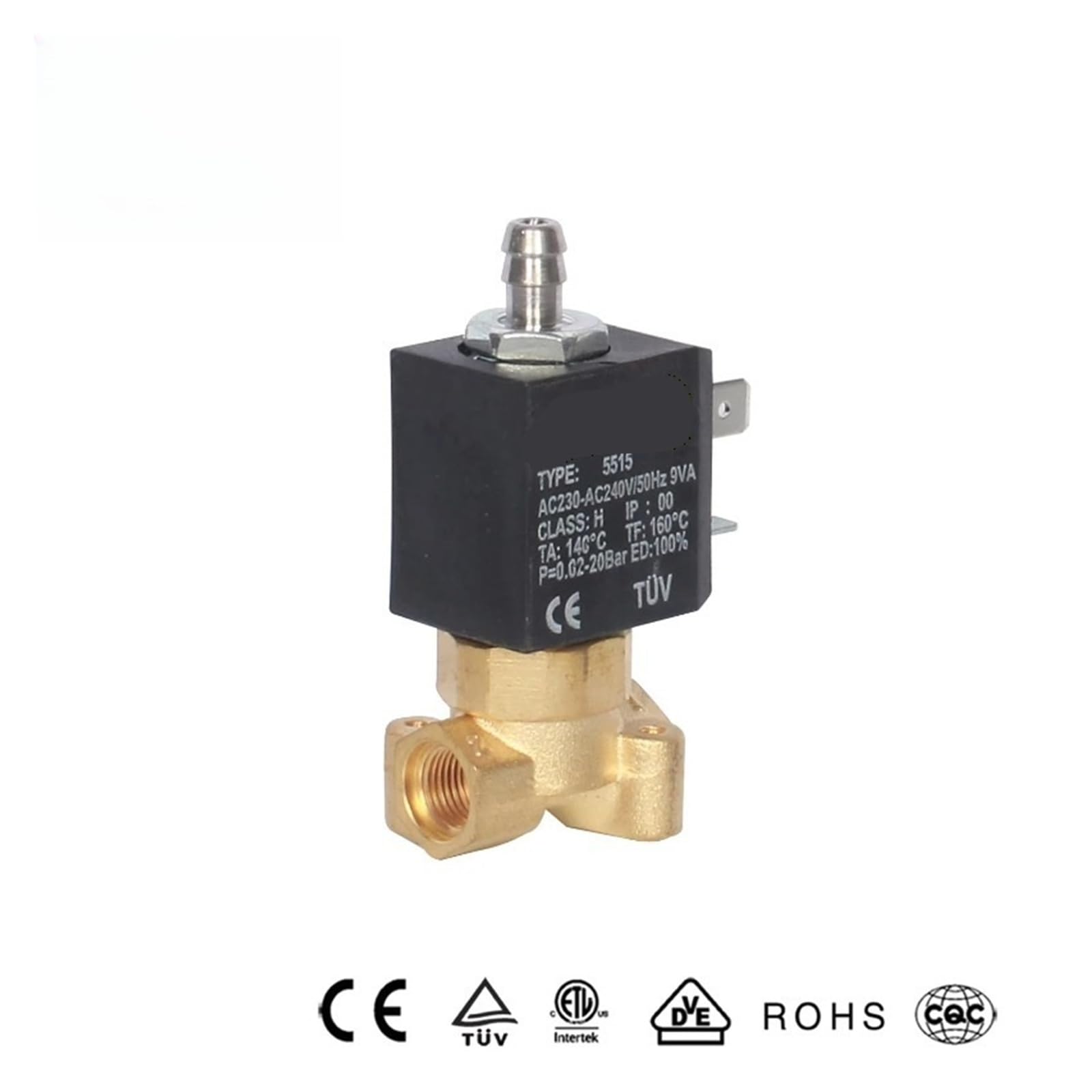 Válvula Solenoide De 3 Vías for Cafetera Serie 5515-07 for Agua Caliente A Vapor