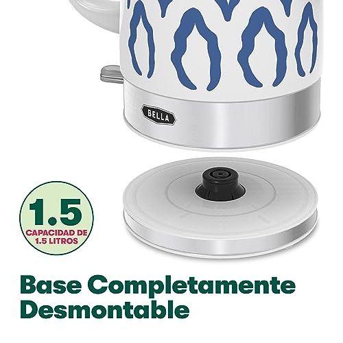 Hervidor Eléctrico de Cerámica BELLA 1.5L - Azul Azteca