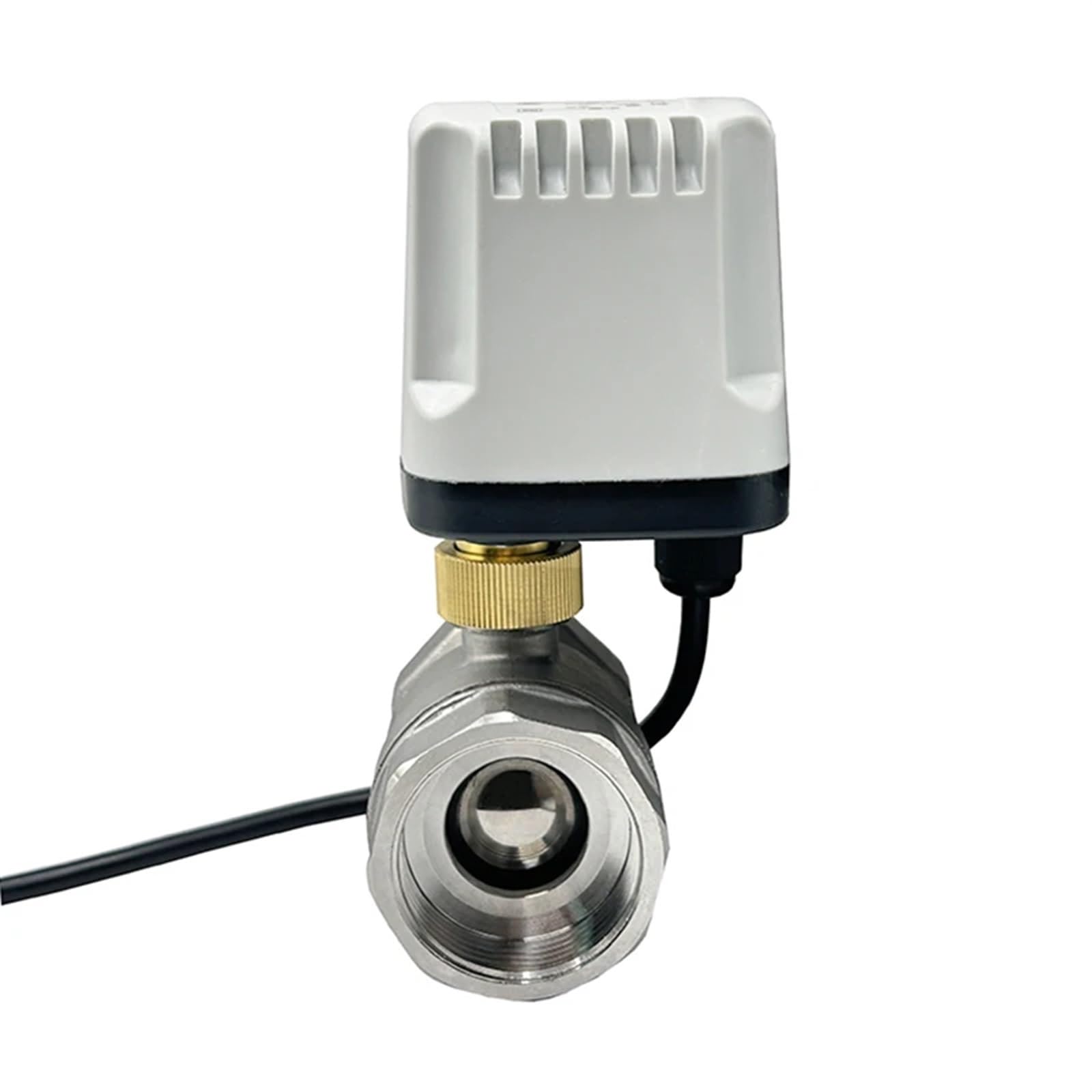 DN15 DN20 DN25 DN50 Válvula de Bola motorizada Impermeable IP65 2 vías 12V 24V 220V Control 3 Cables eléctrico Acero Inoxidable(12vdc-cr03,DN15)