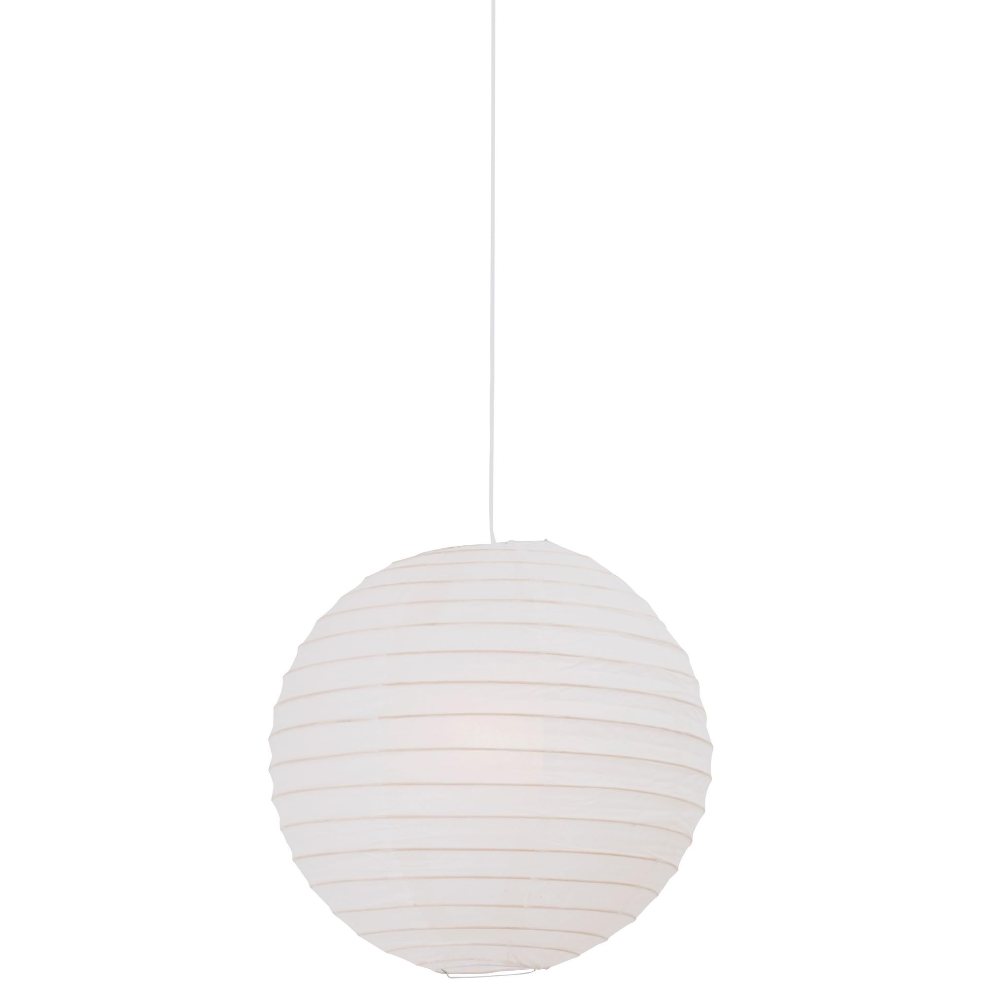 Lampshade White 14"" Riso Paper Lantern 350mm Wire Supports Nordlux 14093501