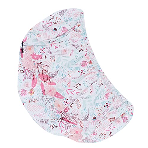 Bassinet Sheets, Pack and Play Sheets Breathable Printed Cradle Sheet Baby Bassinet Fitted Sheet Mini Crib Sheets for Rectangle, Round, Oval, Hourglass Mattress (Wreath)