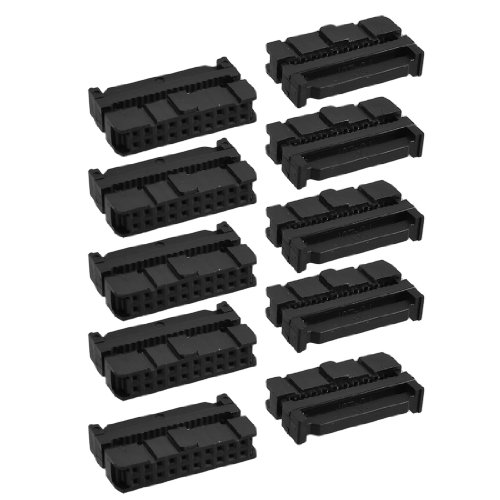Conectores IDC Socket hembra 20 pines 10 unidades negro miniatura 1