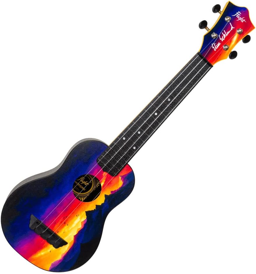 Elise Ecklund Sunset Signature Travel Concert Scale Soprano Ukulele