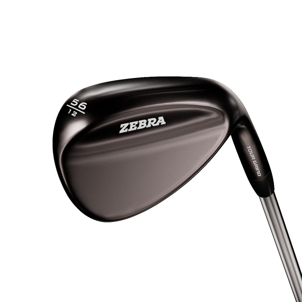 Zebra Golf Tour Grind Forged Black Wedge Series - LH 60 - Graphite - Senior