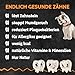 QCHEFS 2X Sizzles: Hunde Zahnpflege antibakteriell gegen Mundgeruch und Zähne geputzt- als getreidefreie kokosöl Leckerlis nach dem Hundefutter-perfekt