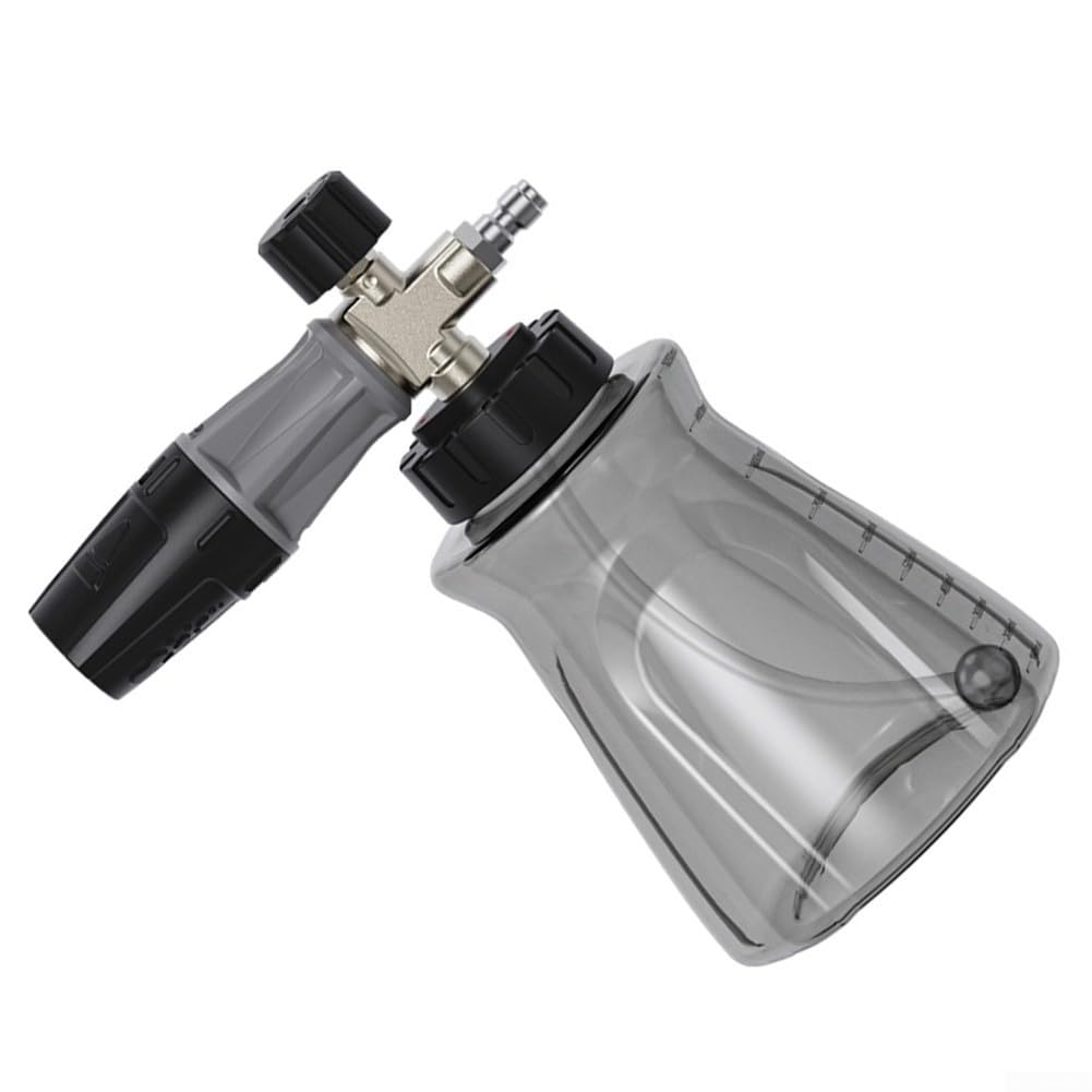 1000ML Transparente Schaumsprühflasche für 4500 PSI Hochdruckreiniger mit für Skala für Auto und Fahrzeugreinigung