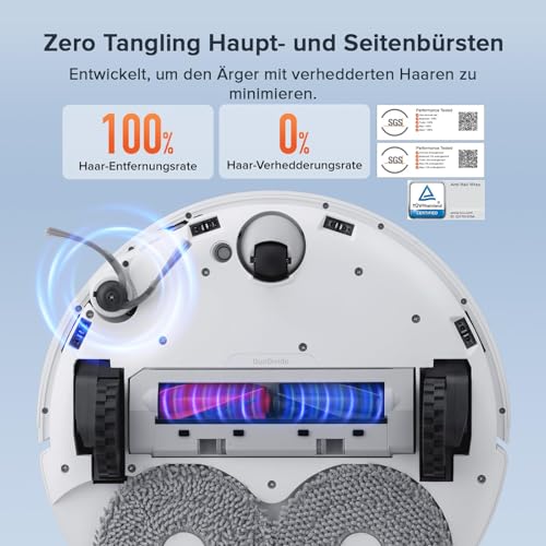 Image of roborock QrevoCurvS5X Robot Vacuum and Mop,18500Pa Suction, Zero-Tangling Design, FlexiArm Side Brush, Reactive Tech Obstacle Avoidance