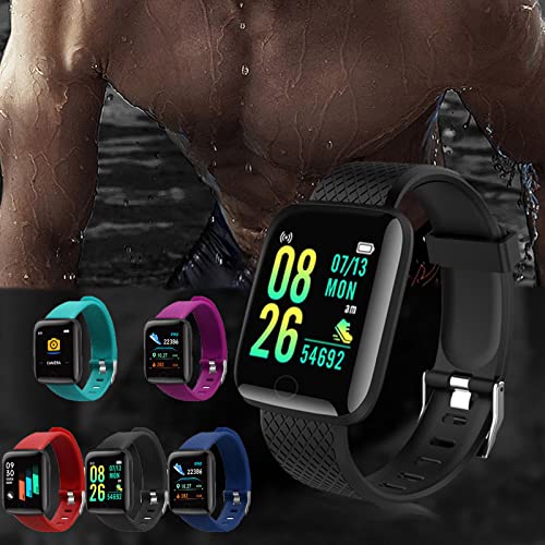 Fashion Smart Watch, Hd 1.44-Inch Display, Multifunctions Heart Rate,Sleep Monitor Smart Wristband Waterproof Sports Watch For Android Ios (Black) #TOP1