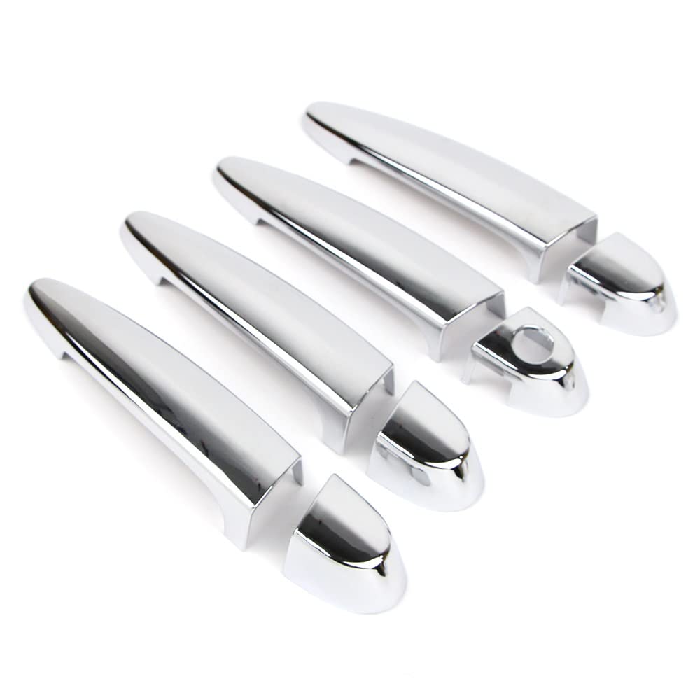 Rinkteea One Color Exterior Car Door Handle For 1 Series F20 2013-2015 Chrome Molding Trim Door Handle Cover