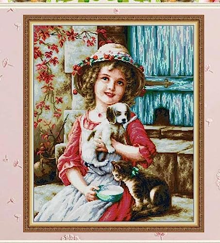 Taxpy Kit Punto Croce I Migliori Modelli Di Amici, 40X50 Cm Punto Croce Kit Da Ricamare Disegni Kit Quadro Quadri Punto Croce Prestampato Completo Stampati Prestampati Schemi Per Principianti Bamb