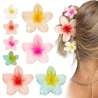 6 Stück Blumen-Haarklammern Für Mädchen & Damen – Rutschfest, Farbenfroh, Aus PVC, Für Frisuren & Accessoires