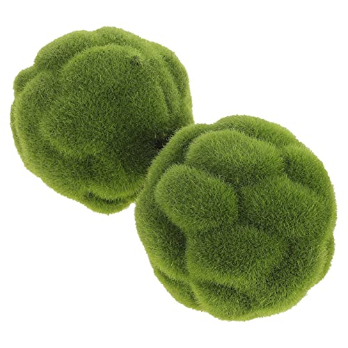 COHEALI 2pièces Boules De Mousse Vivantes pour Aquarium Boules Topiaires Décoratives pour Bols Remplissage Mousse pour Jardinières Et Vases