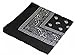 Soophen Paisley One Dozen Cowboy Bandanas (Black 22 X 22 in, 12-Pack)