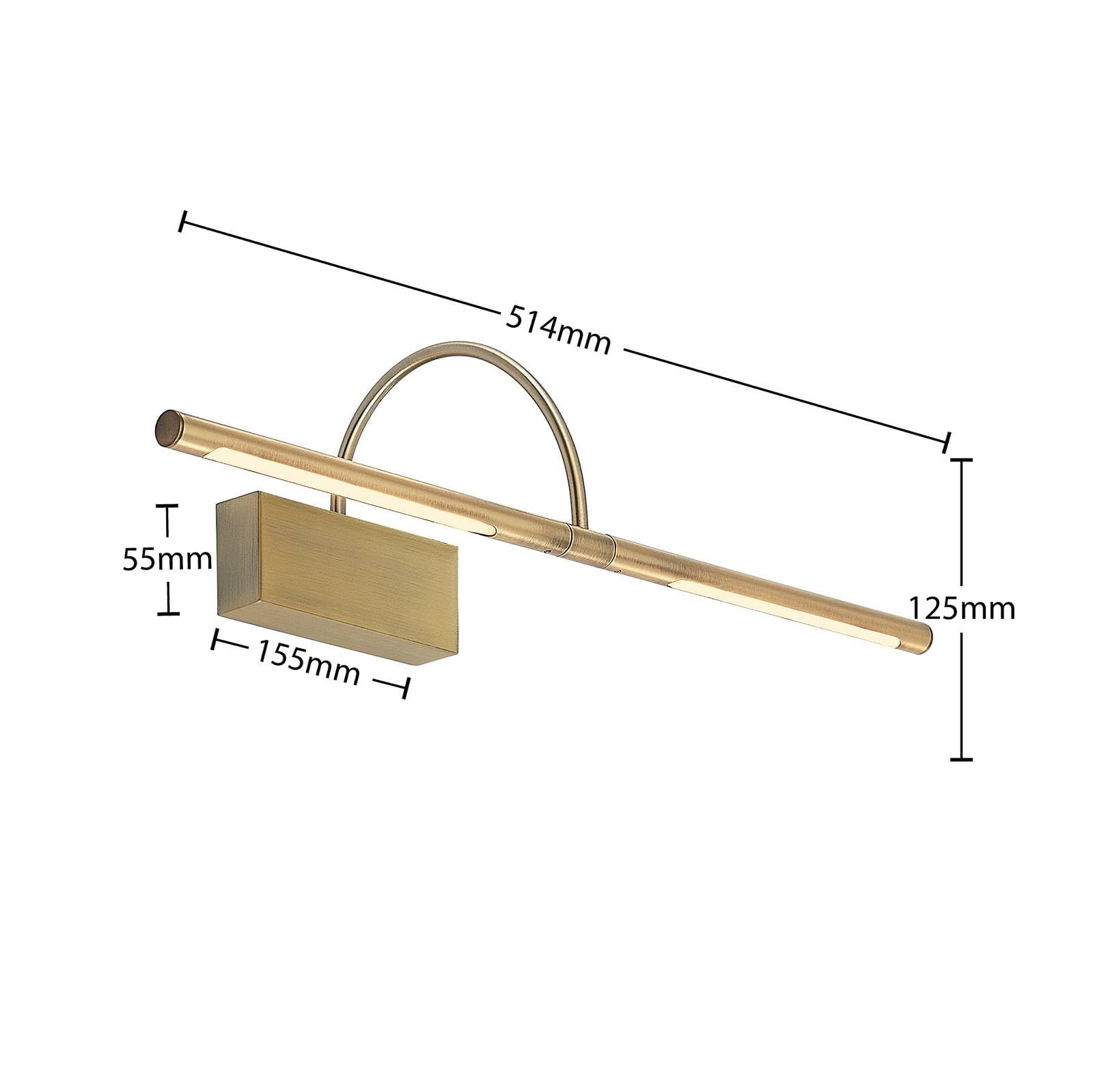 Lucande LED Lámpara de pared Fehmke en Bronce hecho Aluminio e.o. para Salón & Comedor (2 llamas, lámpara cuadros, aplique