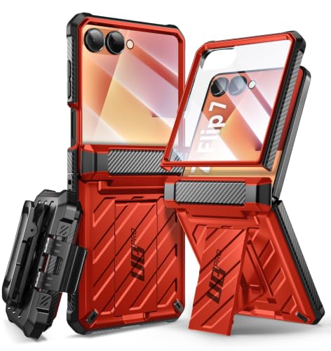 Image of SUPCASE for Samsung Galaxy Z Flip 7 Case with Built-in Kickstand, Ruddy