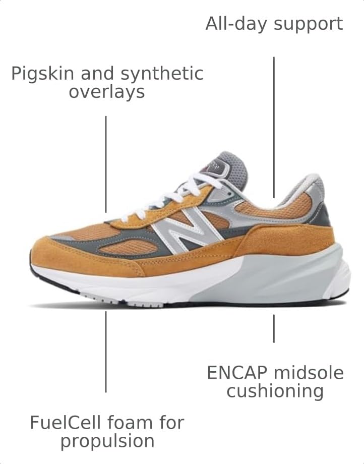 Image of New Balance Unisex Adult Made in USA 990 V6 Sneakers