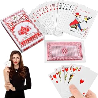 Retoo standardowa talia karciana 54 arkuszy, karty do gry do Pokera Texas Holdem, Blackjack, wysokiej jakości gra karciana, karty z tworzywa sztucznego, profesjonalny zestaw do pokera, wodoodporny