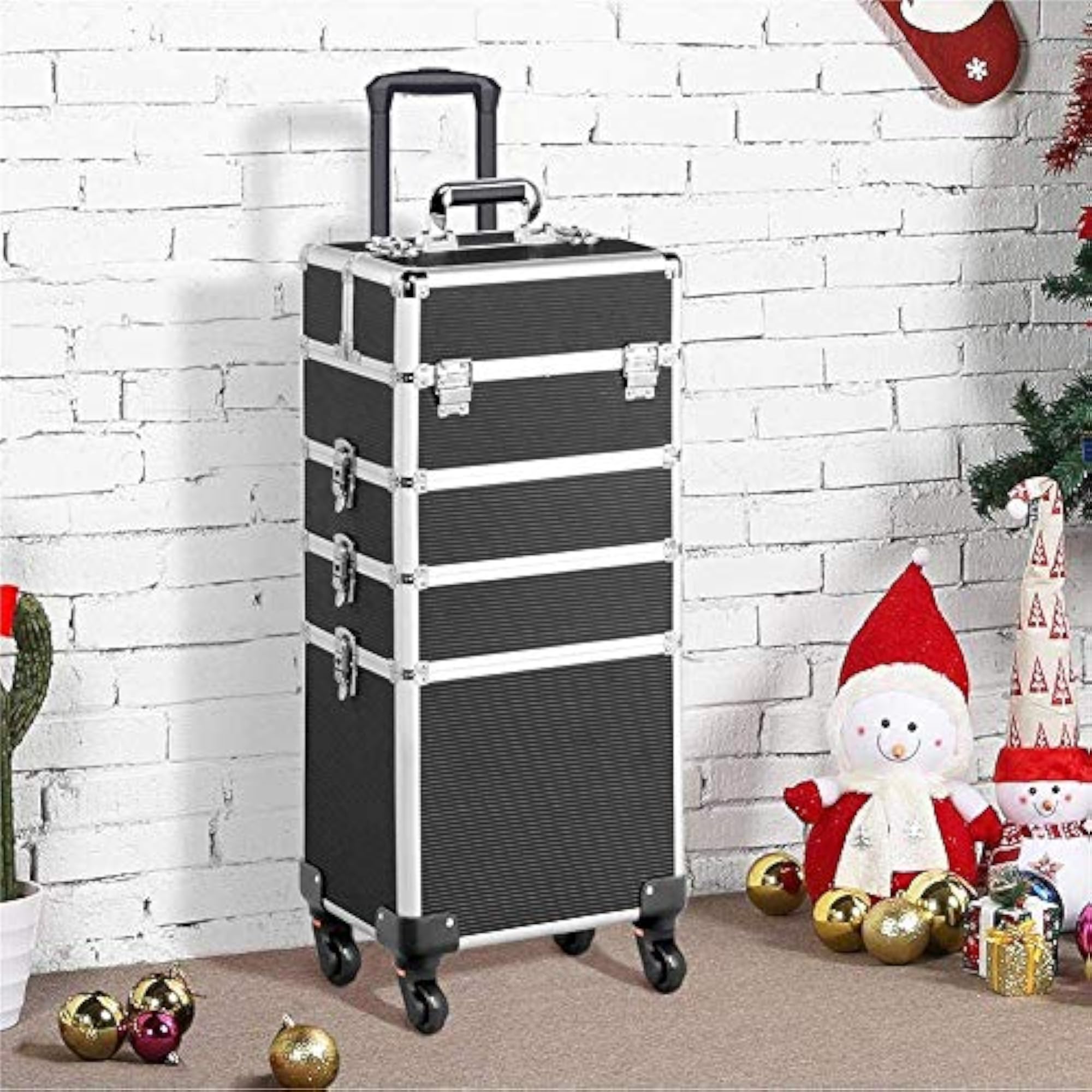 Professional Hairdressing Case, Aluminium Cosmetic Trolley