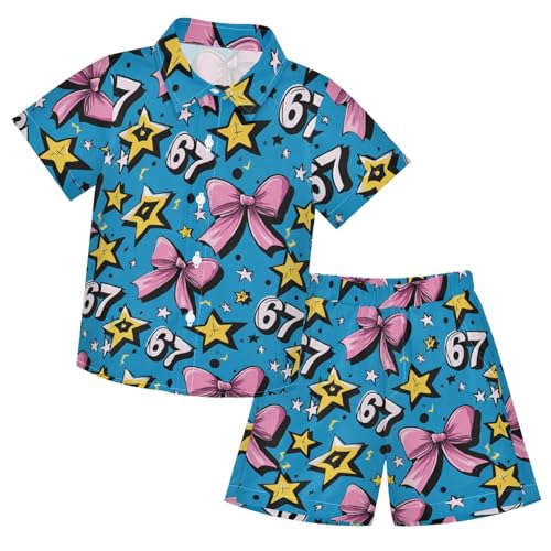 Image of Boccsty Red Strawberry Boy Summer Shorts Sets Hawaiian Toddler Boys T-Shirt & Pants 2 Pcs 3T-10T