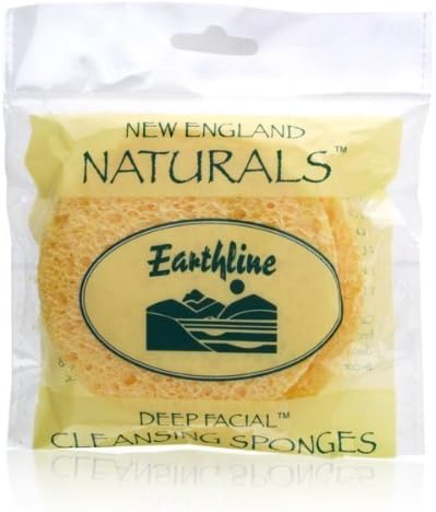 New England Nautrals Earthline Deep Facial Cleansing Sponges Model No. 208 - 2 Pack
