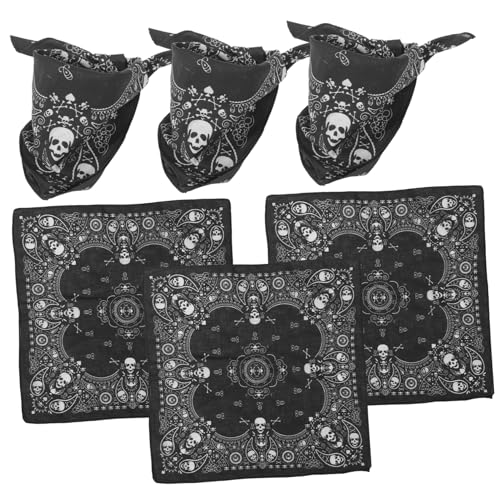 Bufanda multifuncional para ciclismo con diseño de calavera VILLFUL absorbente