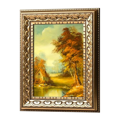 Image of 5x7 Vintage Picture Frames, Antique Picture Frame,Gold Frame for Wall Decor, 1 Pack Ornate Picture Frame,Gold
