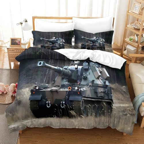 Lit militaire microfibre 3D pour chambre d'ado et garçon - 3