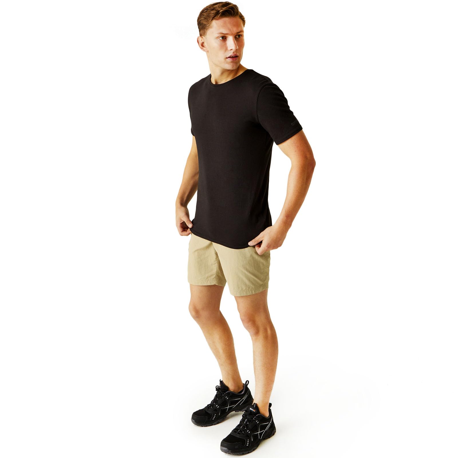 Regatta Leesville II-Pantalones Cortos de Senderismo con Múltiples Bolsillos para Hombre
