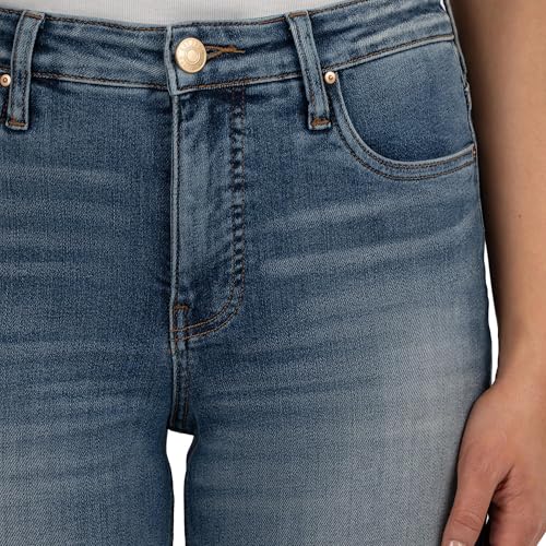 KUT from the Kloth Women's Petite Rachael High-Rise Fab Ab Mom Raw Hem in Braveness4