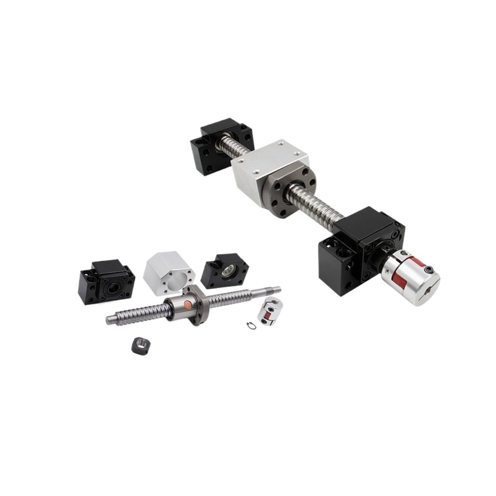 Metal Ball Screw nut Ball Screw Kit SFU1605 Ball Screw End Machined with BKBF12/15/20 +nut Holder+Coupling(900)