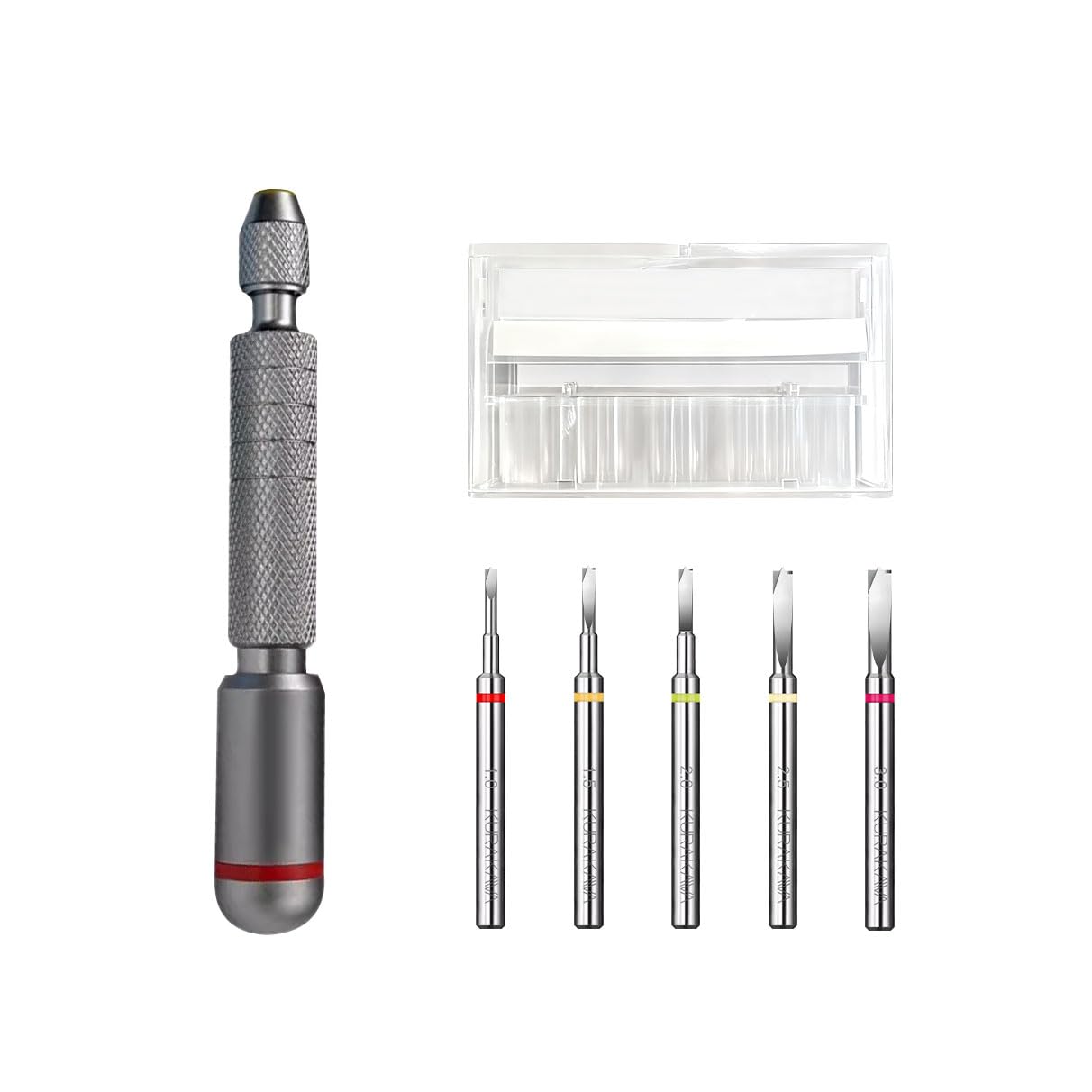 Tungsten Carbide Micro Drill Bit Set for Gunpla Model Tool - （1.0-3.0mm ） Manual Pin Vises Hand Drill Bits, 5-Piece Precision Kit for Gundam Model Building Tool Kits, Scale Model Tools