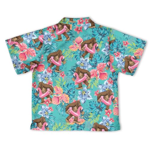 Boys Girls Llama Sloth Taco Galaxy Hawaii Shirt Funny Rainbow Casual Short Sleeve Button Down Shirt Kids Hawaiian Shirt3