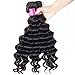 Star Show Hair Malaysian Loose Deep Wave Bundles with Closure Virgin Loose Wave Human Hair Extensions(18 20 22 with 16Free Part Closure)
