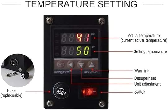 Handheld Hot Stamping Machine, Leather Embossing Machine, with 5-7cm Heating Plate, Digital Temperature Control Up to 400C, for Leather, Wooden Card, Logo Embossing