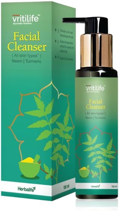 VRITILIFE FACIAL WASH || 100% ORGANIC (Sulphates &Paraben Free) || NEEM || TURMERIC || CAMPHOR OIL || A SMOOTHING FEEL AFTER EACH WASH
