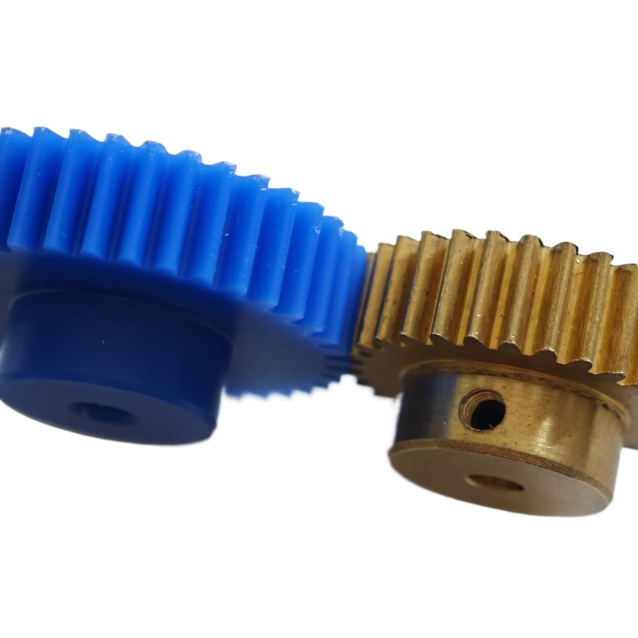 Messing-Kegelrad, 1 Stück, 116 Zähne, Stirnrad, 0,5 Modul, zylindrisch, mit gerader Getriebemotor-Ritzelwellen-Hardware(3mm bore)