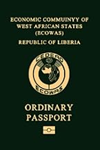 Republic of Liberia Liberian Passport Replica Lined Softcover 6'' x 9'' Notebook / Journal 120 pages