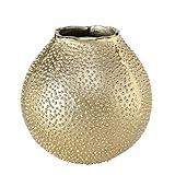 GLAMOUR FÜRS WOHNZIMMER: Verleihen Sie Ihrem Wohnzimmer gezielt etwas Glamour. Ob als Blumenvase oder auch als einzelnstehendes Deko-Objekt, die Vase mit Struktur passt in jeden Einrichtungsstil.